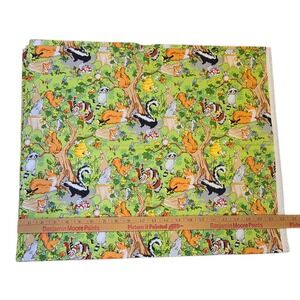 Skunk Rabbit Bee Fox Animals Cotton Fabric Fabri-quilt Krazy Kritters 2 yards
